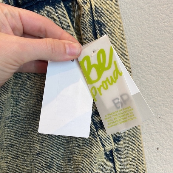 NWT BP Pride Gender Inclusive Belted Denim Cargo Pants Size Small - Picture 8 of 11